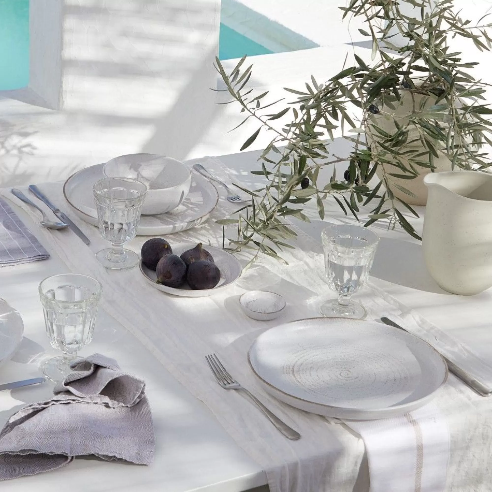Shop Be Home Vermont Dinner Plate, Cream, Set of 4
