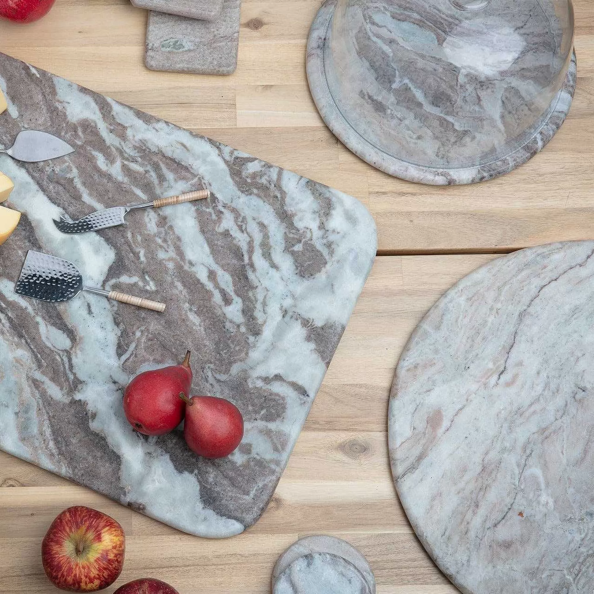 Be Home Serving Platters<Waterfall Marble Glass Cloche