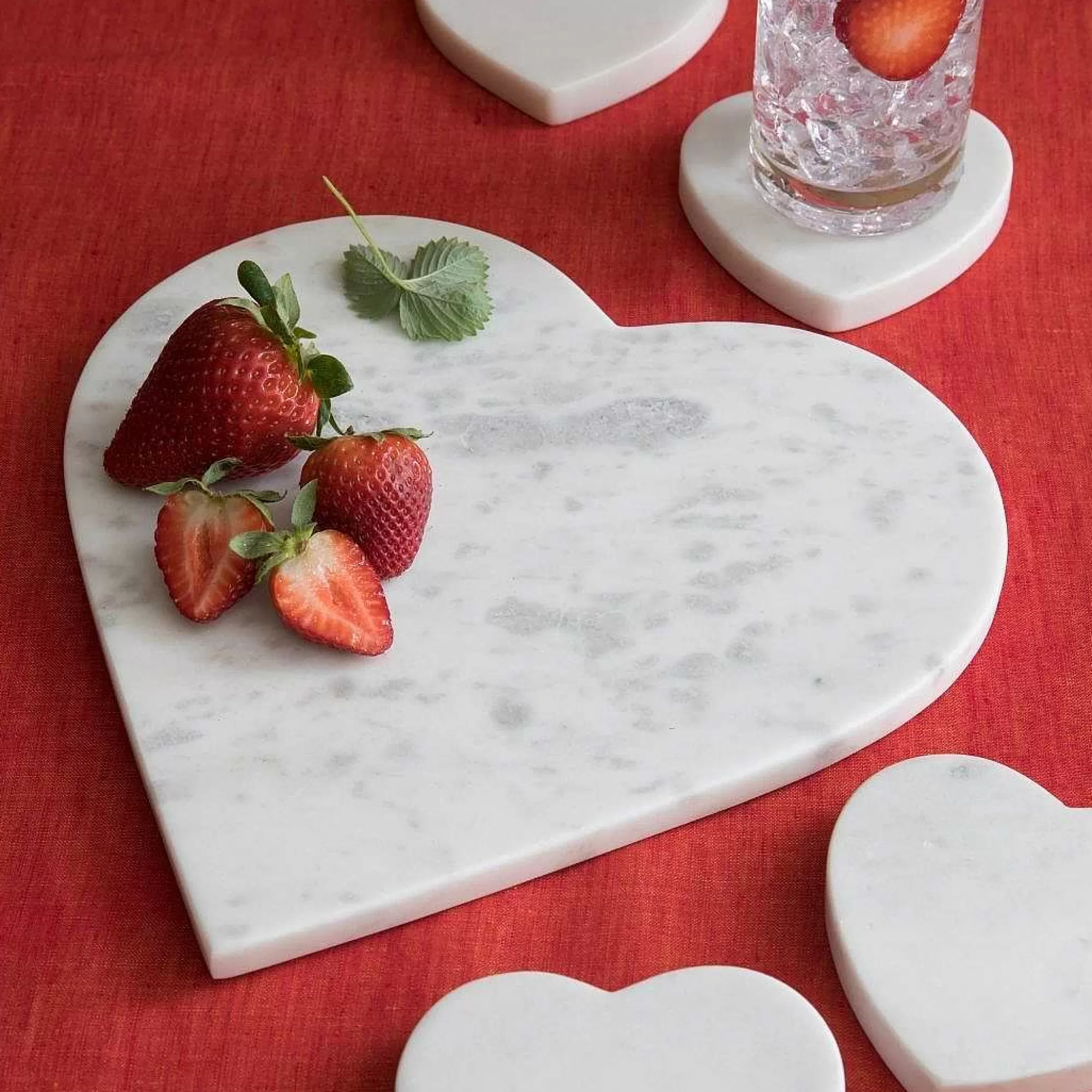 Be Home Marble Serving Boards<White Marble Heart Serving Board