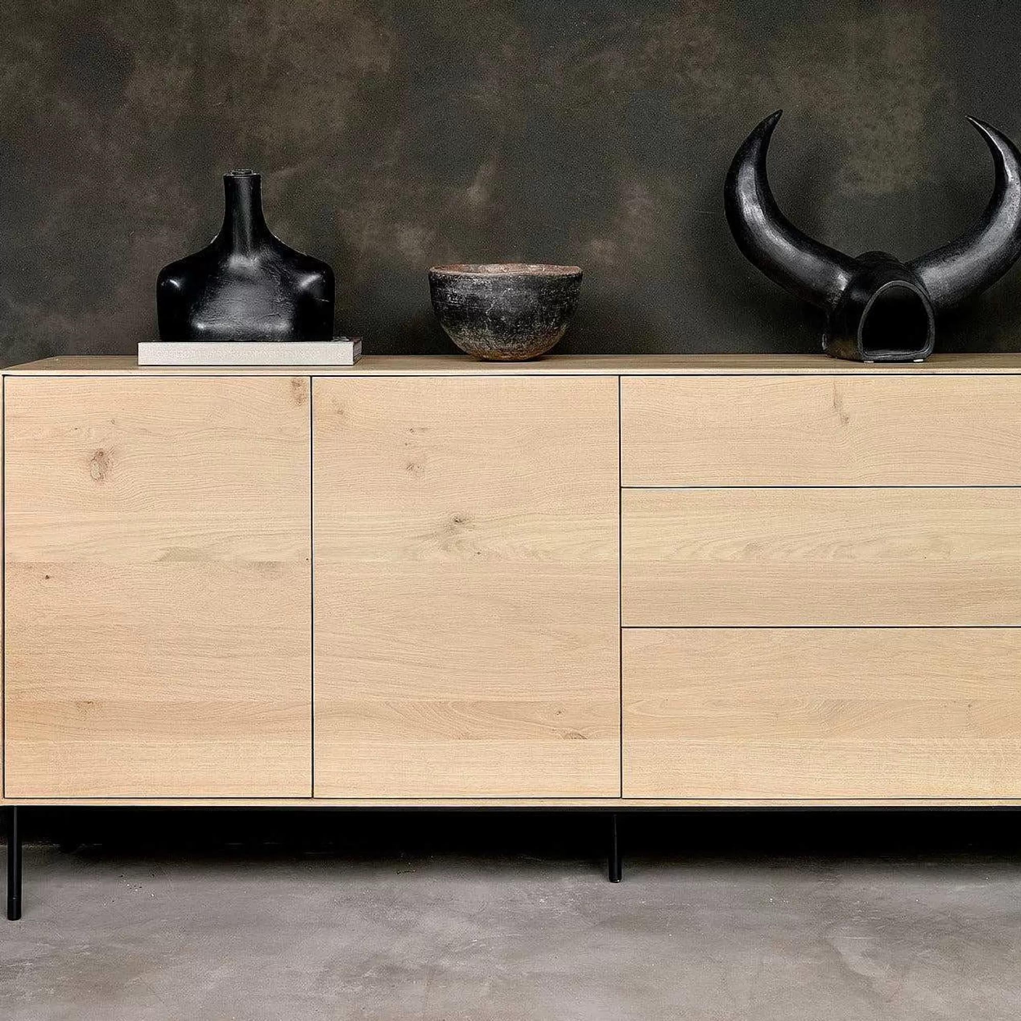 Be Home Sideboards<Whitebird Oak Sideboard, 2 Doors, 3 Drawers