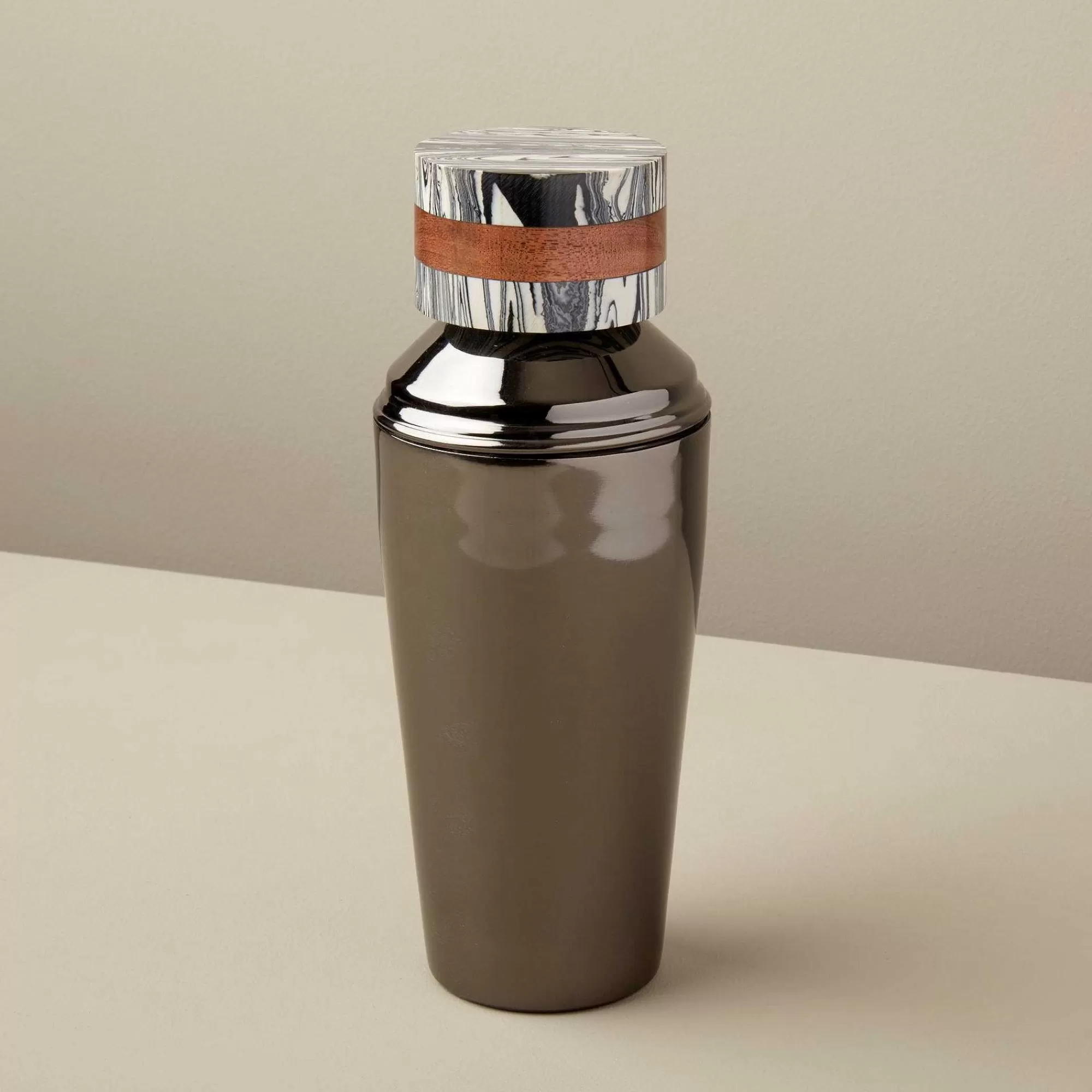 Be Home Bar Tools<Zebra Marble & Wood Onyx Cocktail Shaker